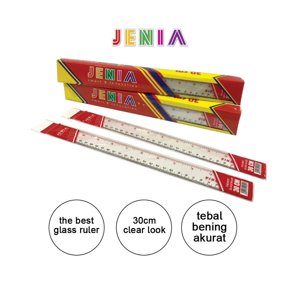 

Penggaris 30cm Jenia (6 pcs)