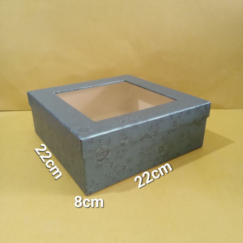 

kotakkado mika/softbox/hardbox ukuran(22×22×8)cm/1pcs