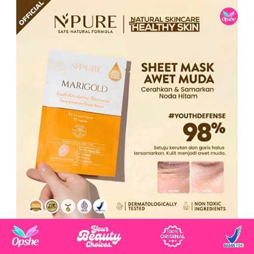 NPURE Marigold Sheet Mask