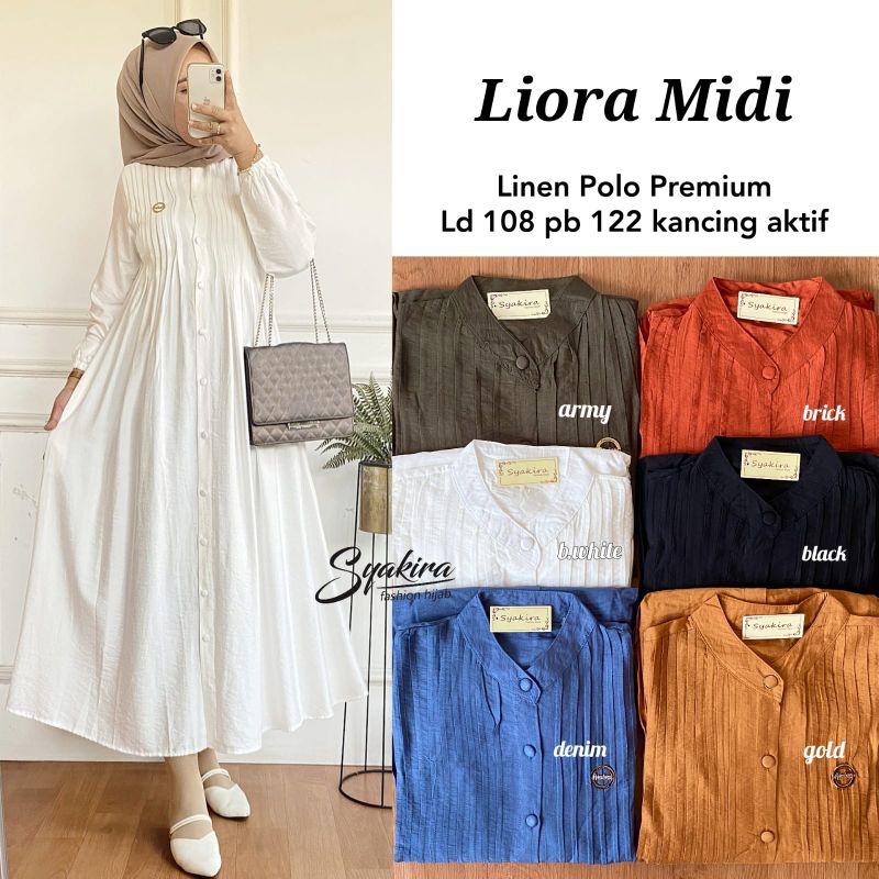 LIORA MIDI DRESS by Syakira