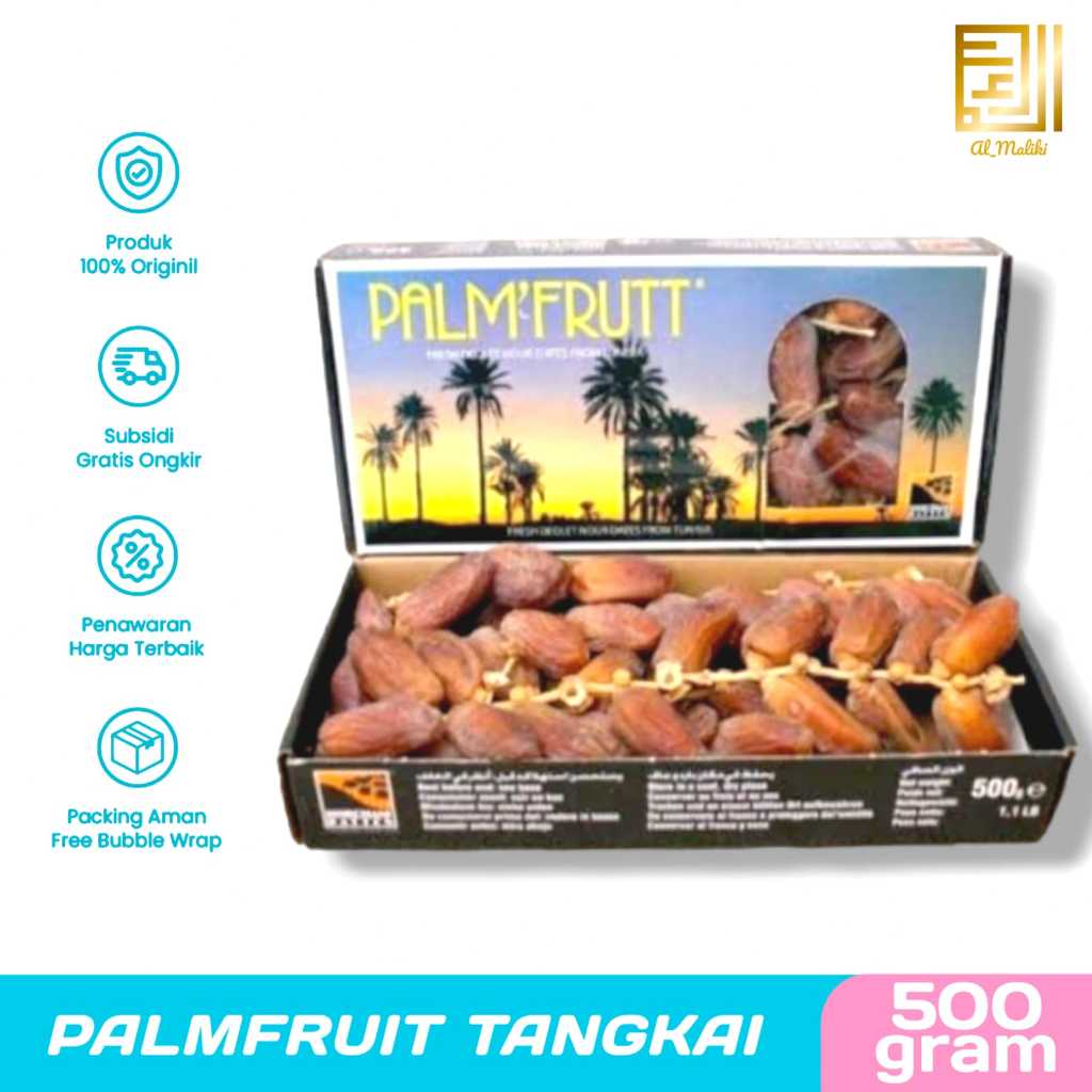 

Kurma Palm Fruit 500gram Tunisia Tangkai Original