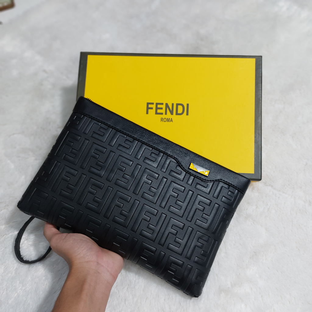 Clutch Fendi Pria Wanita Handbag Fendi Pria Wanita Tas Tangan Fendi Import