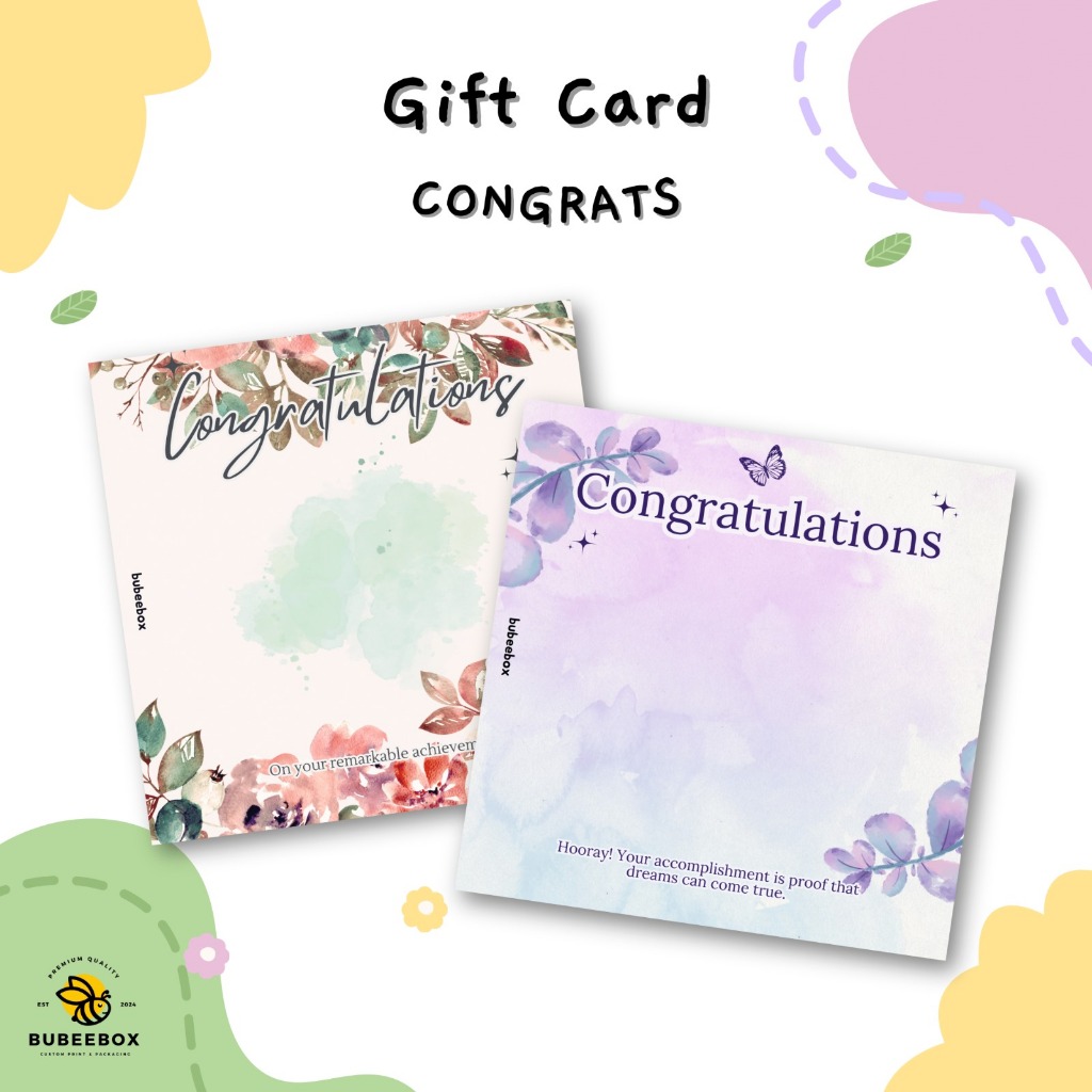 

Alas Packaging Mini Gift Congratulation / Alas Custom Gift Card / Alas Kertas Premium / Alas Kemasan Gelang Aksesoris