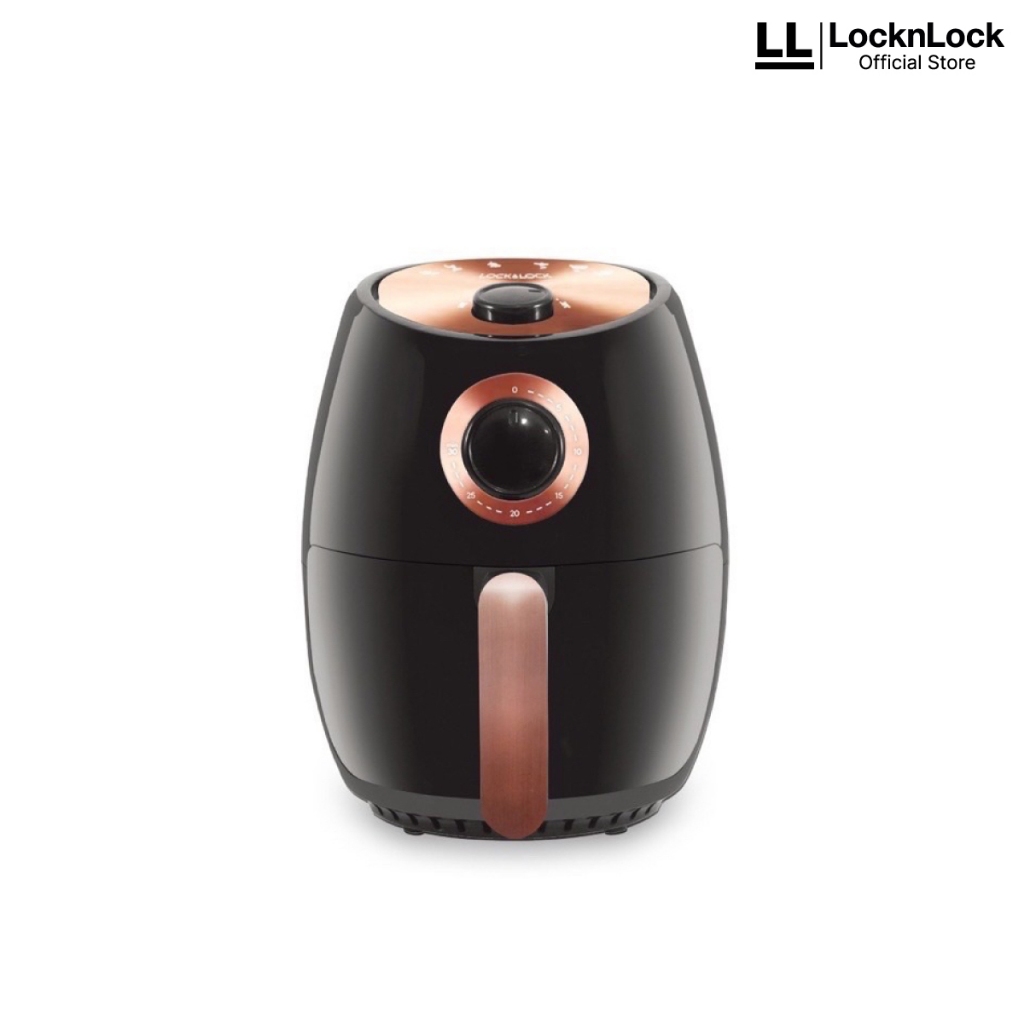 LocknLock Air Fryer 2L Black Rosegold - EJF126BMNC