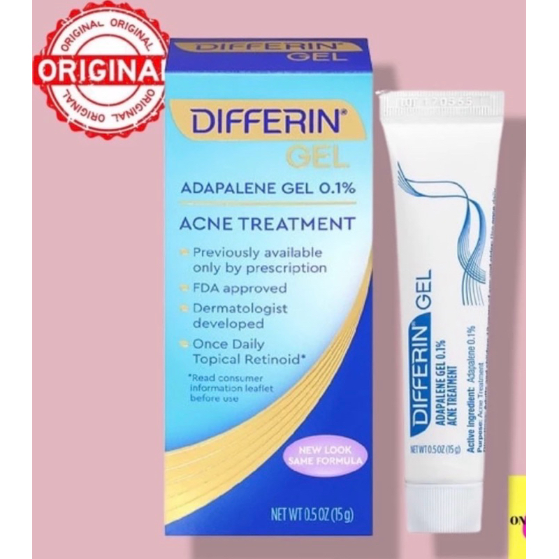Differin Acne Treatment Gel 15 gram / Acne Treatment / Adapalene Adapalen Gel 0.1%
