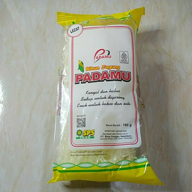 

Padamu Bihun jagung 160g, (kecil)