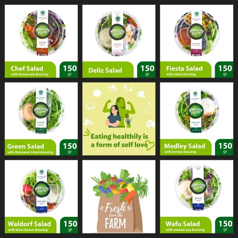 

Paket salad dressing 3 pack x 150gr