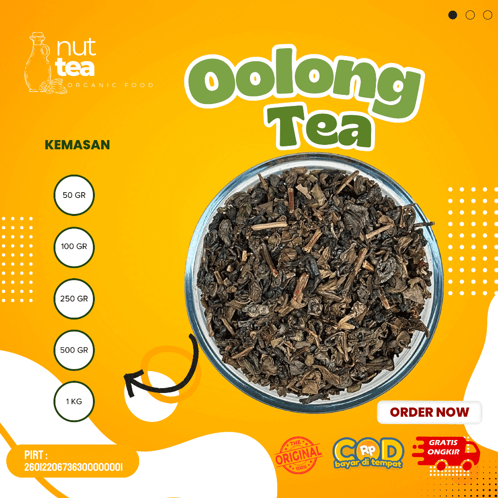

Daun Teh Oolong 100gr - Oolong Tea / Organik / Premium