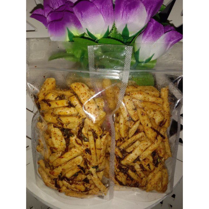 

Basreng pedas daun jeruk gurih enak 100g
