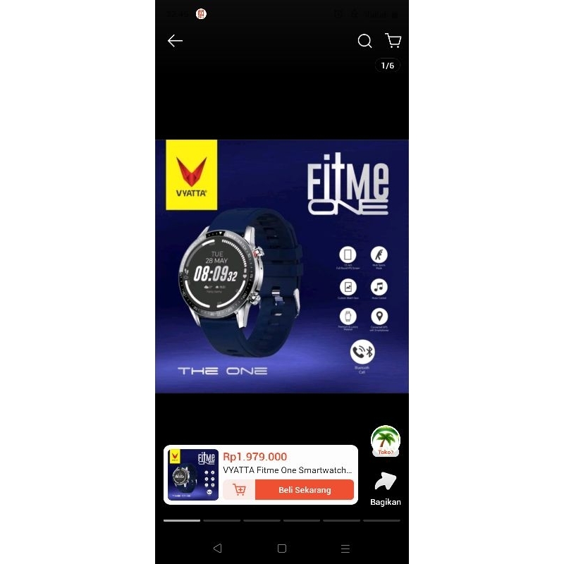 smartwatch vyatta fitme one