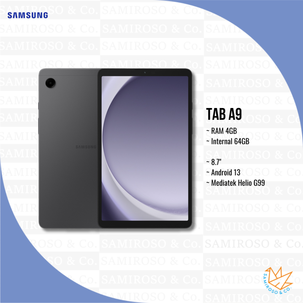 Tablet Samsung Galaxy Tab A9 4/64 GB - Garansi resmi SEIN 1 tahun