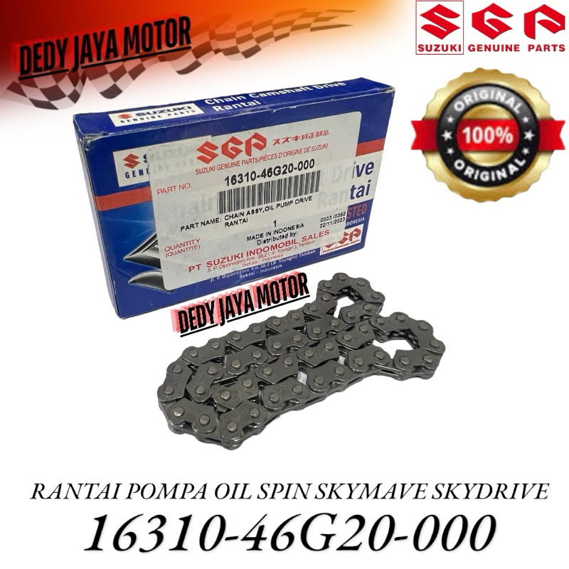 Rantai Pompa Oil Suzuki Spin 125 Original 16310-46G20-000 Spin 125 Skymave Skydrive Hayate Original