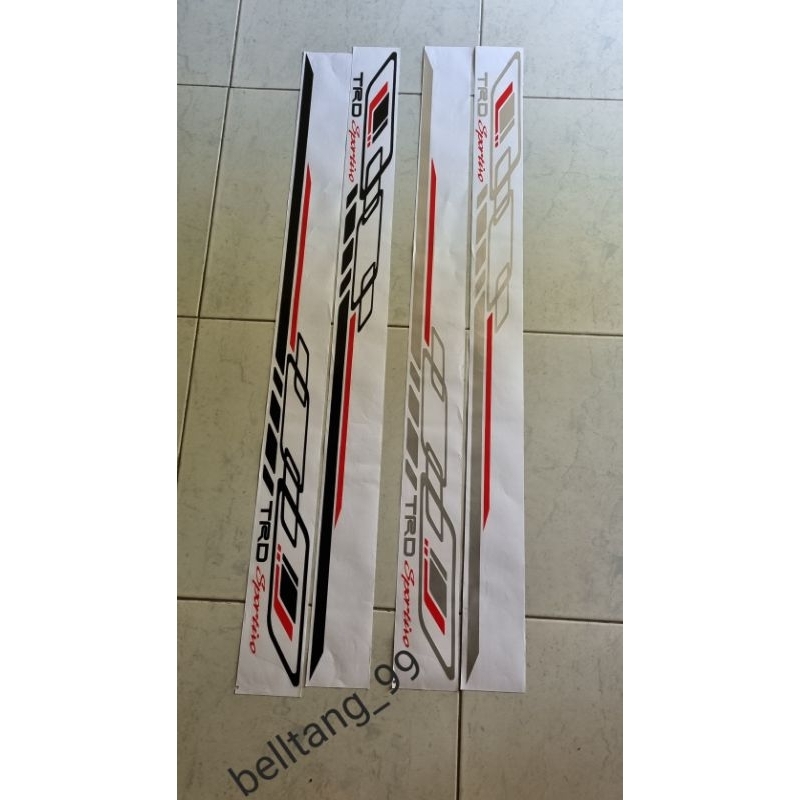 stiker trd sportivo avanza agya etios /stiker trd universal