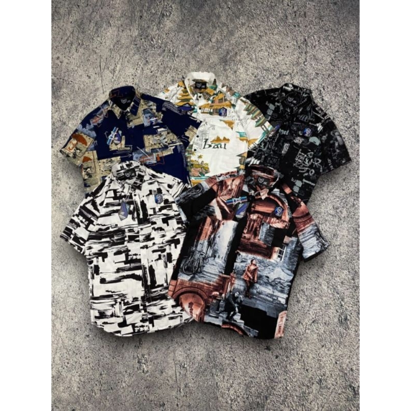 Kemeja hawai I Kemeja Vintage I Kemeja Rayon pantai I Kemeja motif pria casual Original