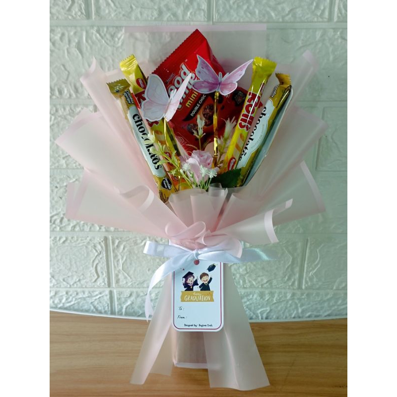 

Buket snack Low Budget Isi Snack & Topper Kupu2 #2