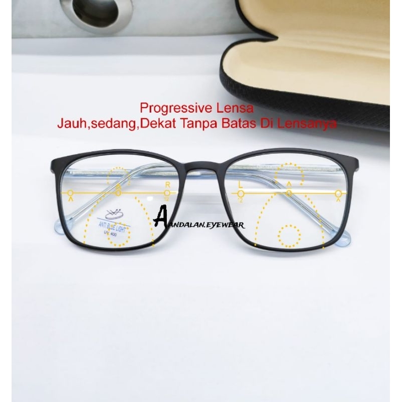 Kacamata baca pria dan wanita kacamata progressive Photochromic F 8252