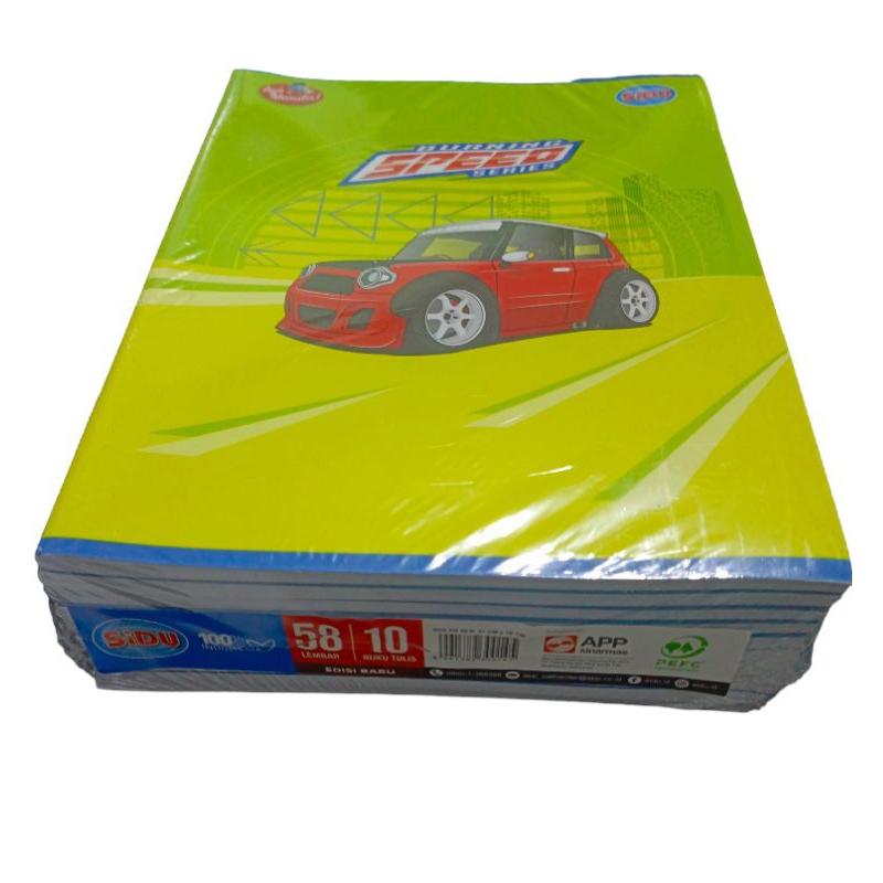 

BUKU TULIS SIDU 1 PACK @10 BUKU ISI 58 LEMBAR