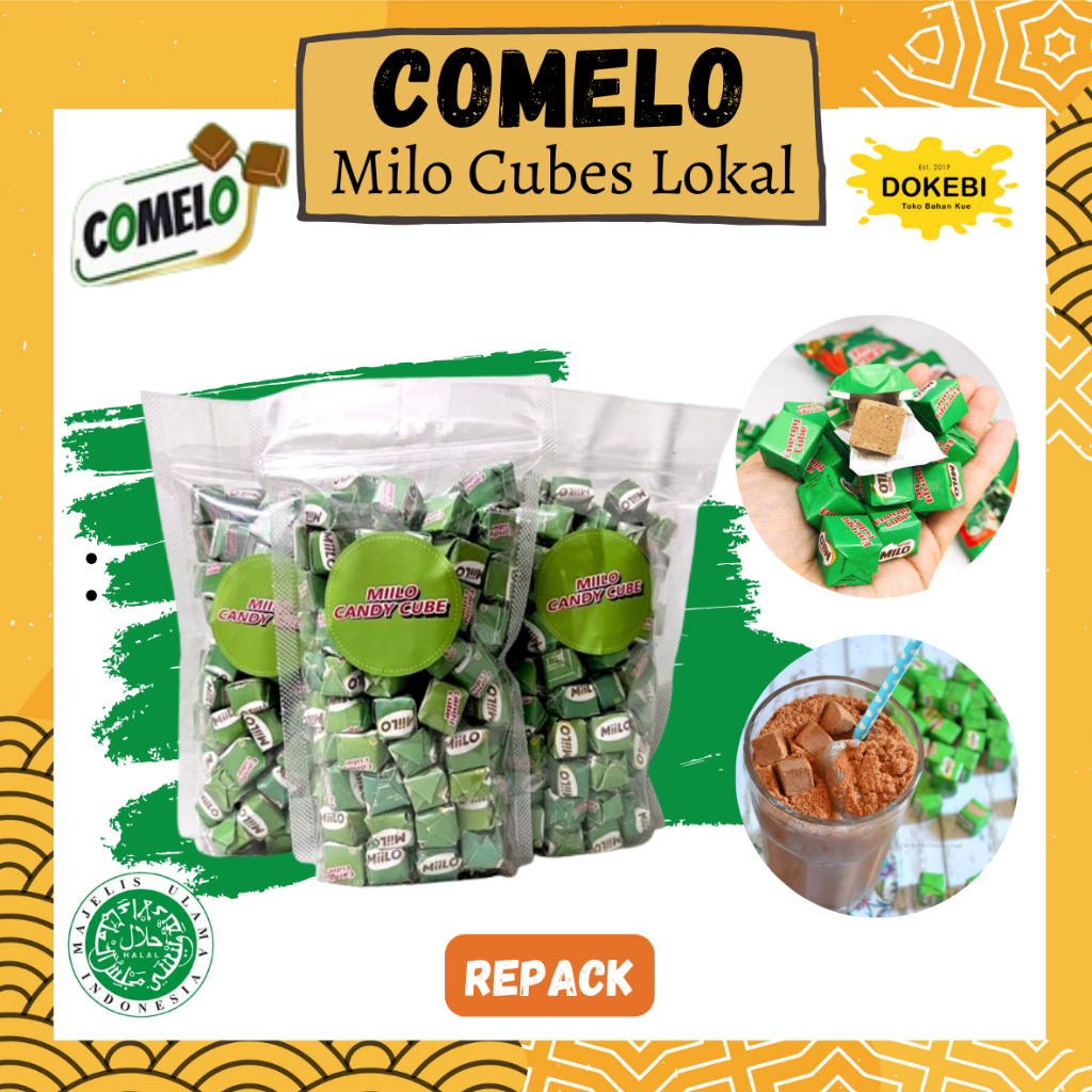 

COMELO MILO CUBE LOKAL , Repack / Permen Miilo / Miilo cube