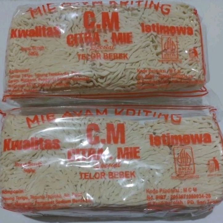 

Mie Ayam Keriting Spesial Telor CM isi 6