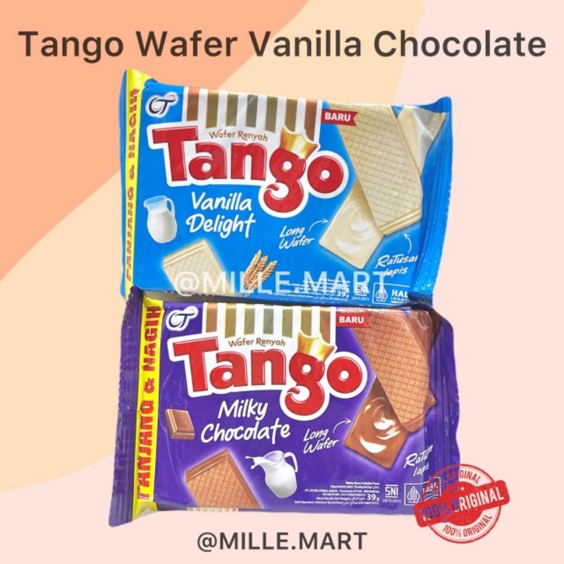 

[Per Pcs] TANGO WAFER 39GR VANILLA DELIGHT/MILKY CHOCOLATE