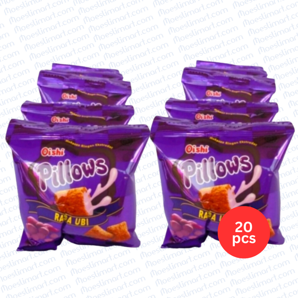 

Oishi Pillows Ubi 12 g Rencengan isi 20