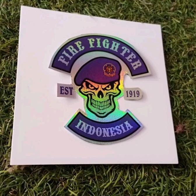 

STIKER HOLOGRAM GLOSSY FIRE FIGHTER/PEMADAM KEBAKARAN