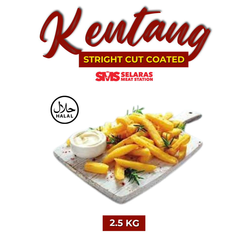 

Kentang Straight Coated 2.5 Kg Frozen Tangerang