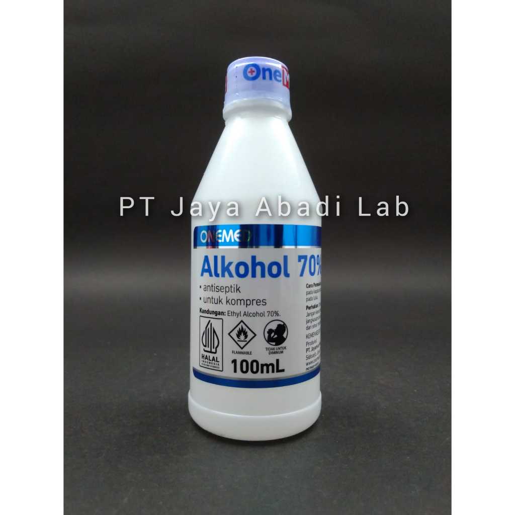 ONEMED alkohol 70% 100ml alcohol 100cc 100 cc 100 ml antiseptik dan cairan kompres