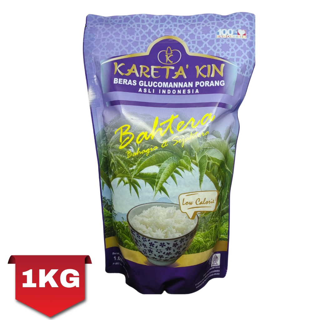 

Kareta Kin BAHTERA 1Kg Beras Glukomanan Tanpa Lemak Tinggi Serat