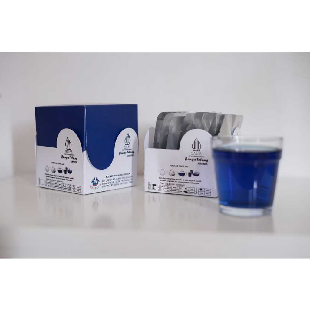 

Teh Bunga Telang Warna Lebih Pekat - BungaTelang Anakita - Flower tea - 15 sachet