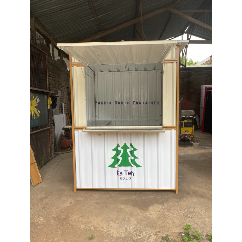 Booth Container Murah / Booth Container Minuman 150x150x200 Customer mitra Lasem
