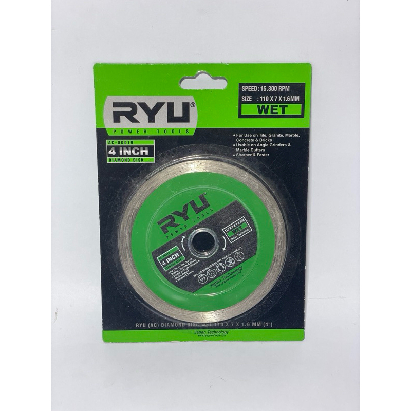 diamond cutting wheel wet RYU / mata pisau potong keramik ryu / mata pisau gerinda potong keramik / 