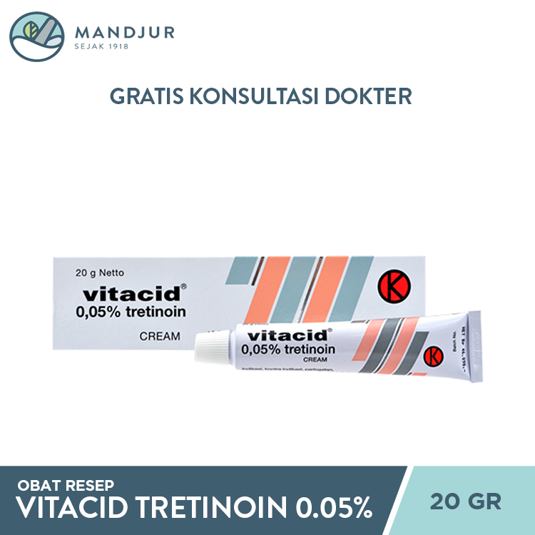 VITACID 0.05% CREAM 1 TUBE @ 20 G