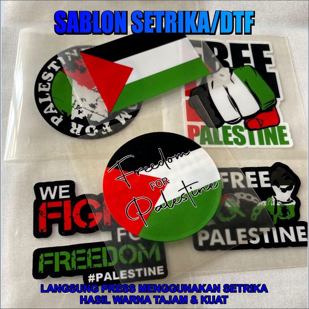 

Sablon Setrika DTF Bendera Palestina Stiker Palestina Sablon Baju Setrika 02