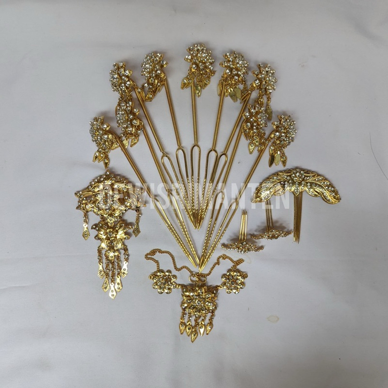 Set perhiasan mentul Solo tanam /Perhiasan Mentul Jogja