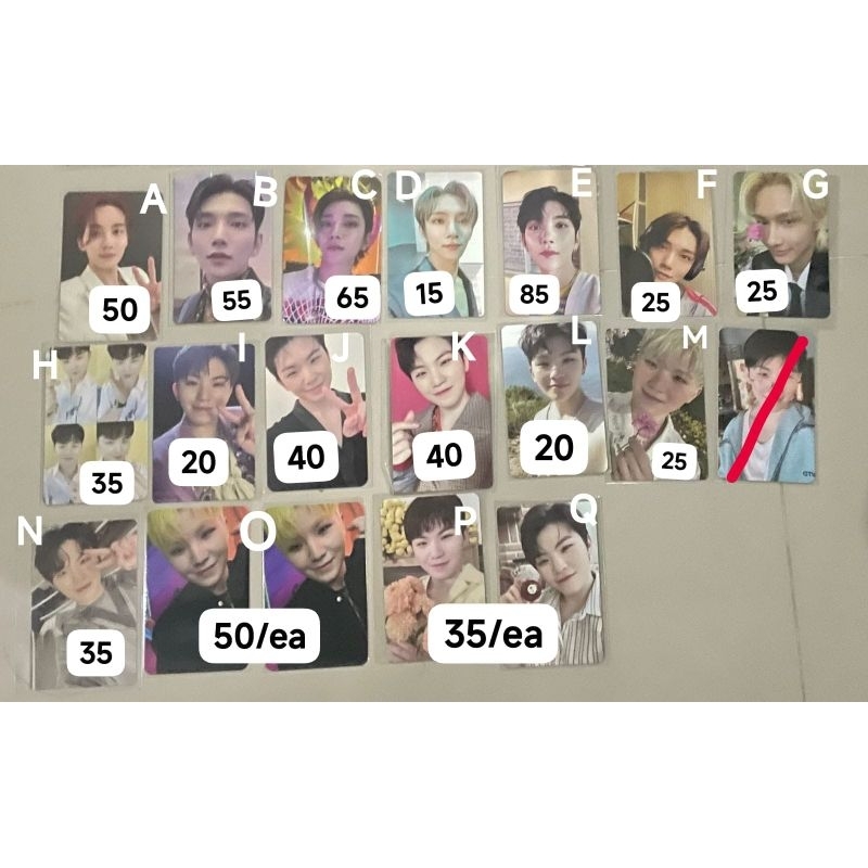 Photocard Seventeen Jeonghan Joshua Woozi jun henggarae grid fml semicolon sector always yours attac