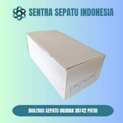 

BOX/KARDUS SEPATU WARNA PUTIH MURAH UKURAN 38/42 MINIMAL ORDER 10 BOX BERLAKU KELIPATAN