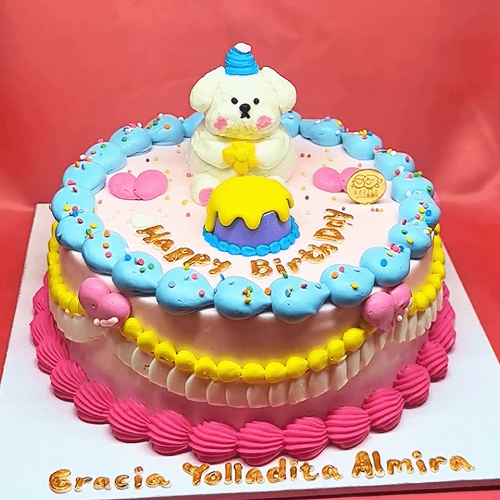 

Cake Character Baby Bear D16 cm | DESIGN SESUAI GAMBAR & BISA CUSTOM! |