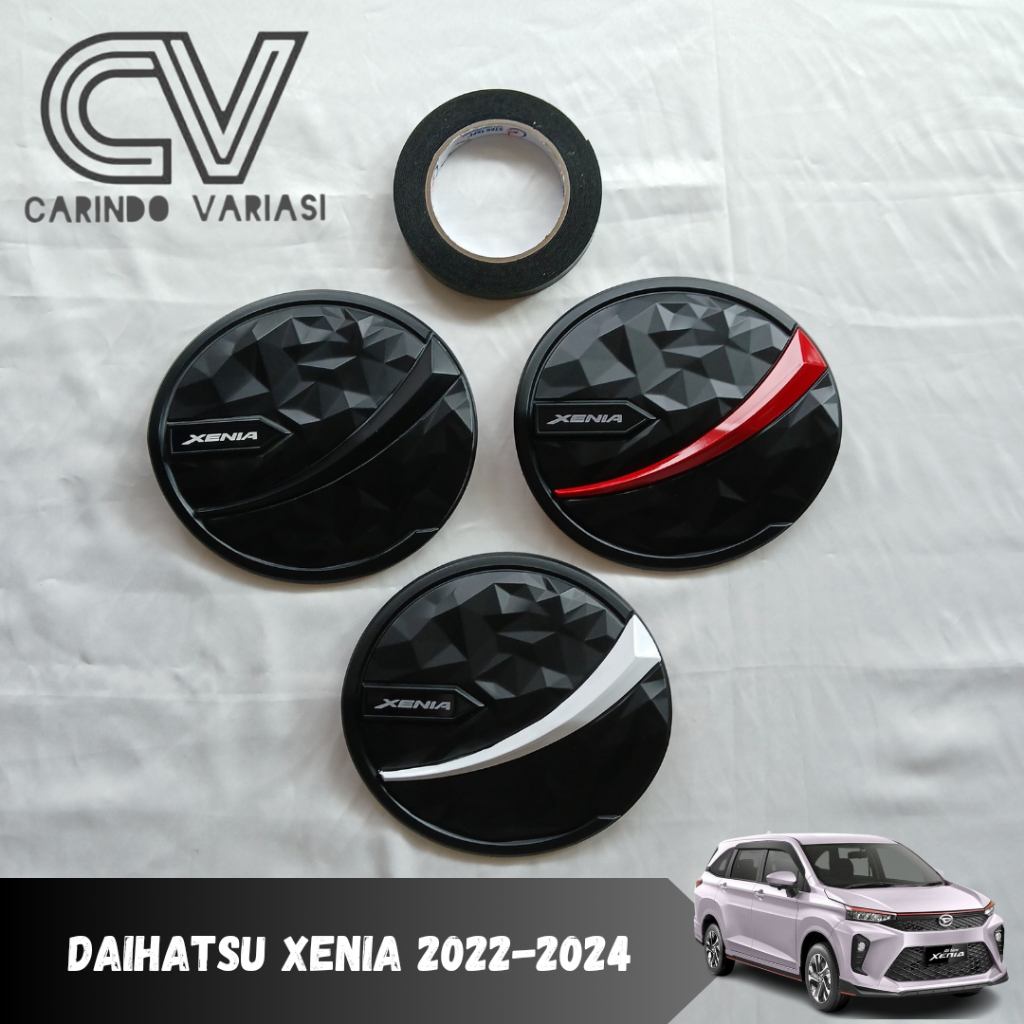 Cover Tutup Tangki Bensin Mobil Xenia 2022 - 2024 Hitam