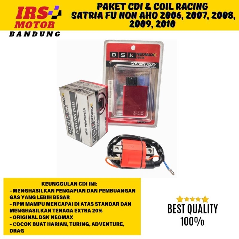PAKET UPGRADE CDI KOIL COIL RACING SATRIA FU NON AHO 2006 2007 2008 2009 2010 NO LIMIT PENGAPIAN BES
