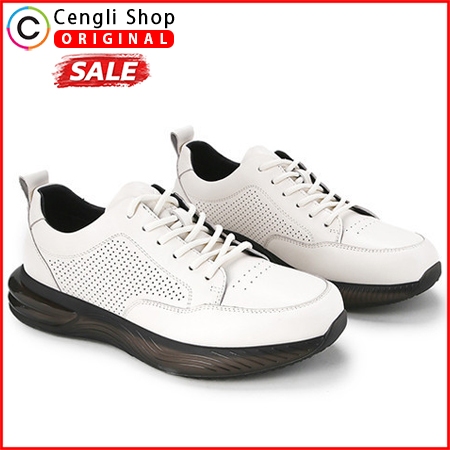 SEPATU PLAYBOY SNEAKER CASUAL PRIA ORIGINAL KULIT ASLI PUTIH PL28