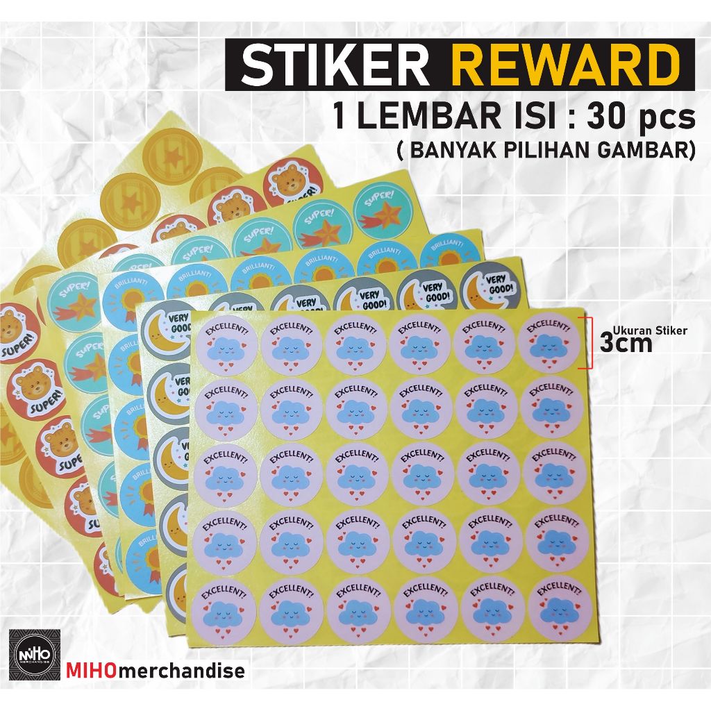 

STIKER REWARD Belajar Anak / Stiker Motivasi Belajar Anak