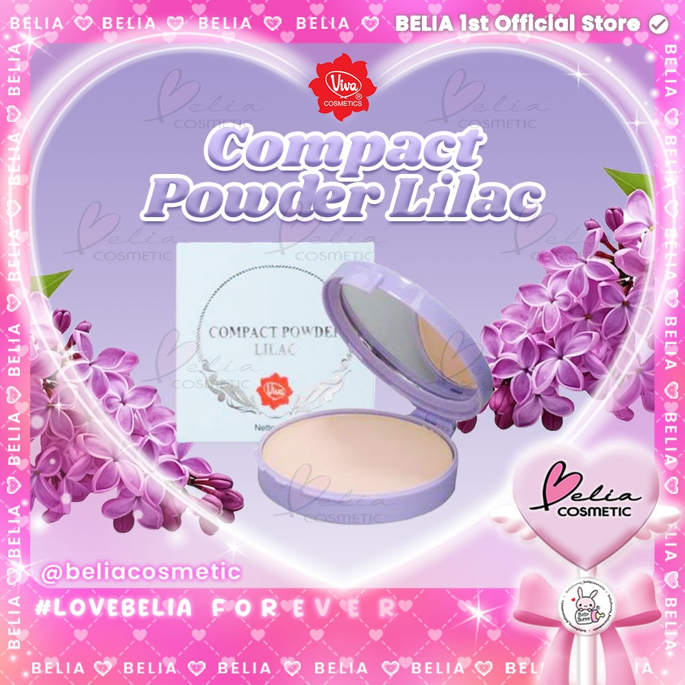 ❤ BELIA ❤ Viva Compact Powder Lilac 19g Bedak Padat BPOM HALAL