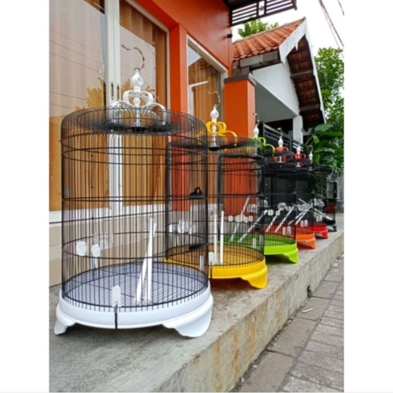 (khusus cargo)sangkar kandang murai batu besi ukuran nomer 2 (diameter 57cm)