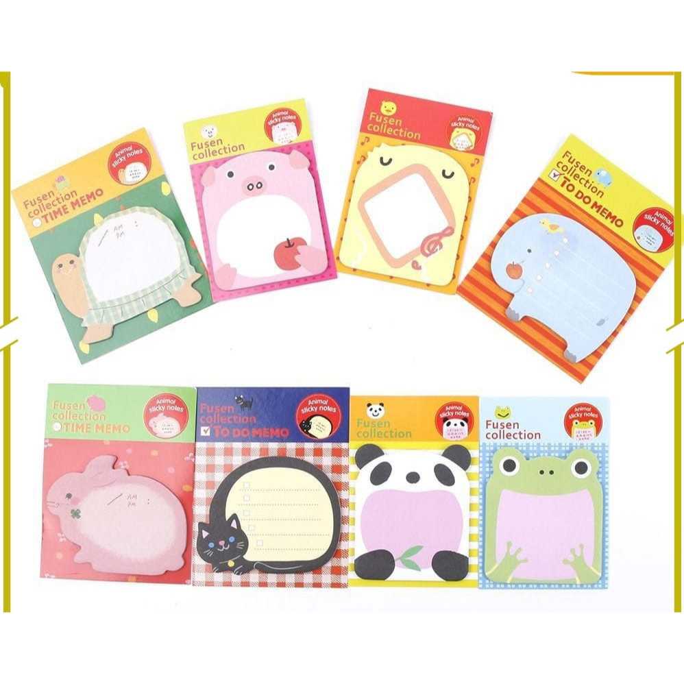 

One A3 sticky notes memo animal/ kertas memo karakter stationary