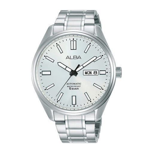 JAM TANGAN PRIA ALBA AL4153X1/AL4153 SILVER AUTOMATIC ORIGINAL
