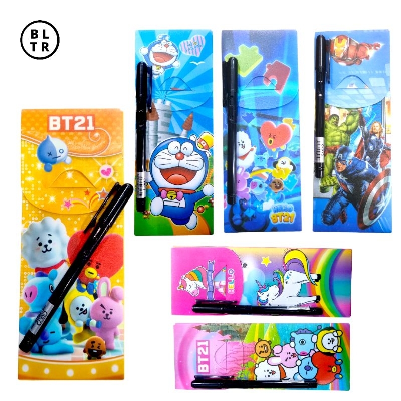 

PCS//TEPAK PENSIL MIKA LIPAT SET BOLPOIN (PP900) /TEPAK PENSIL /KOTAK PENSIL/WADAH PENSIL/PENCIL CASE//NEW ORIGINAL