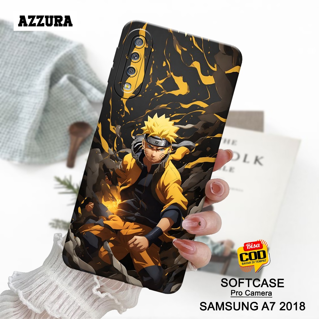 AZZURA - Case Samsung A7 2018 Terbaru - Fashion Case Anime - Softcase Samsung A7 2018 Terbaru - Casi