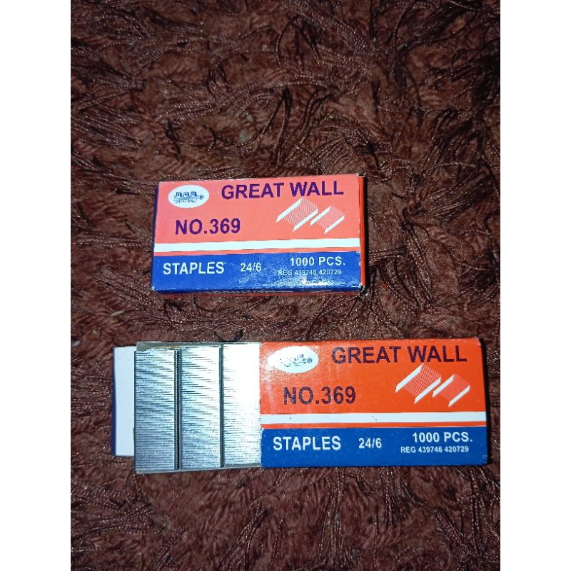 

1PCS ISI STAPLES GREAT WALL no 369 24/6 isi staples besar