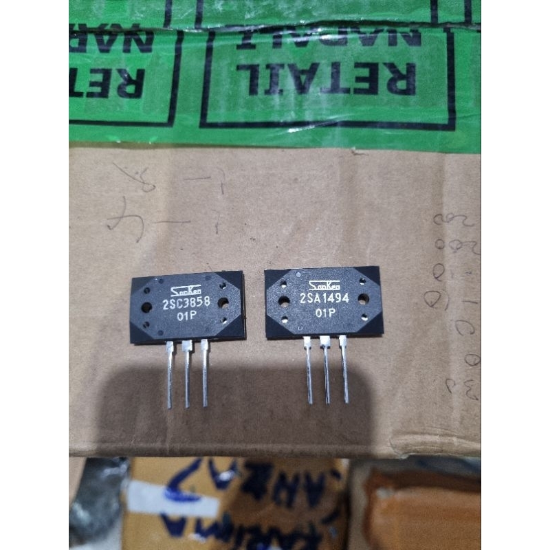 SANKEN 2SA1494 2SC3858 TRANSISTOR 1494 3858 01P ORIGINAL
